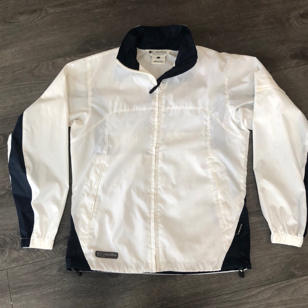 Columbia - Women’s navy blue  white windbreaker summer Jacket size small